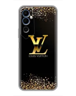 Чохол для TECNO POVA Neo 2 з картинкою «LV — золоті іскри»