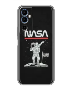 Чохол для TECNO POVA Neo 2 з картинкою «NASA — крокуємо по Місяцю»