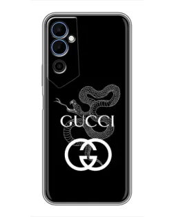 Чохол для TECNO POVA Neo 2 з картинкою «Gucci — срібна змія»