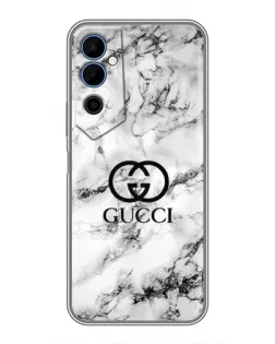 Чохол для TECNO POVA Neo 2 з картинкою «Gucci — мармуровий шик»