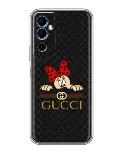 Чохол для TECNO POVA Neo 2 з картинкою «Мінні Маус Gucci — чорний»