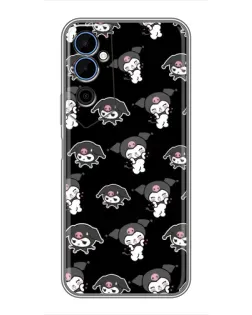 Чехол для TECNO POVA Neo 2 с картинкой «Черный паттерн Kuromi» Чехол для TECNO POVA Neo 2 с картинкой «Черный паттерн Kuromi»