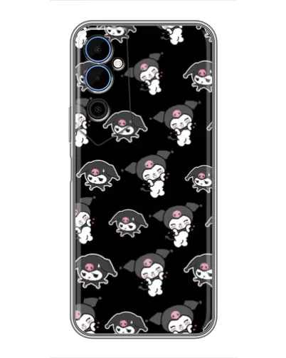 Чехол для TECNO POVA Neo 2 с картинкой «Черный паттерн Kuromi» Чехол для TECNO POVA Neo 2 с картинкой «Черный паттерн Kuromi»