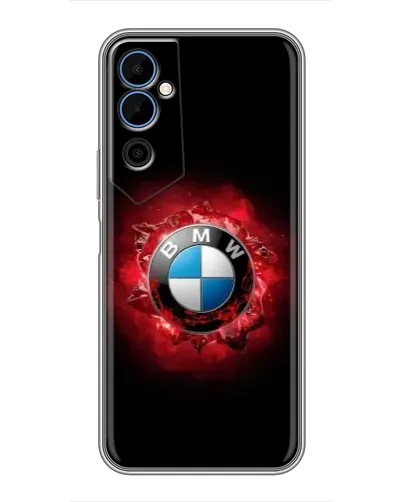 Чехол для TECNO POVA Neo 2 с картинкой «Логотип BMW — вспышка»