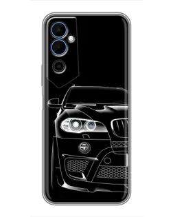 Чехол для TECNO POVA Neo 2 с картинкой «Темный силуэт BMW»