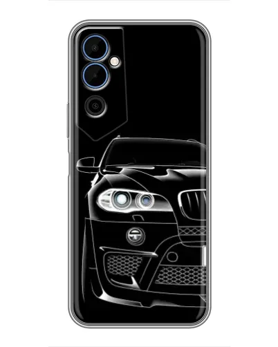 Чехол для TECNO POVA Neo 2 с картинкой «Темный силуэт BMW»