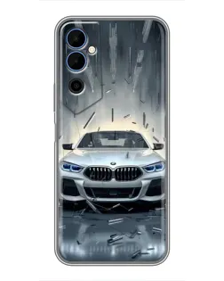 Чехол для TECNO POVA Neo 2 с картинкой «BMW в свете фар»
