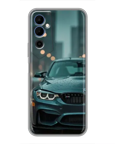 Чехол для TECNO POVA Neo 2 с картинкой «BMW в огнях города»