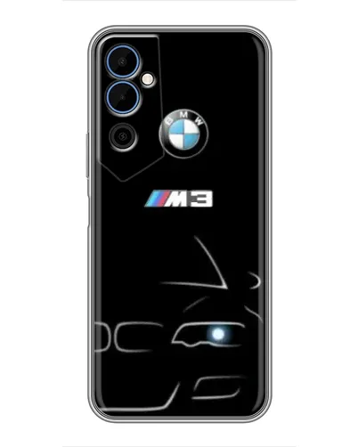 Чехол для TECNO POVA Neo 2 с картинкой «Минималистичный принт BMW M3»