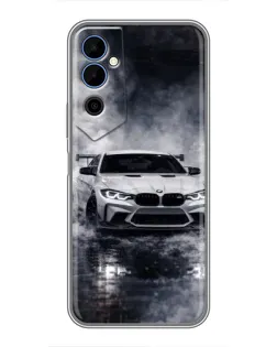 Чехол для TECNO POVA Neo 2 с картинкой «BMW сквозь туман»