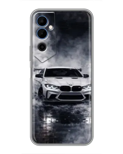 Чехол для TECNO POVA Neo 2 с картинкой «BMW сквозь туман»