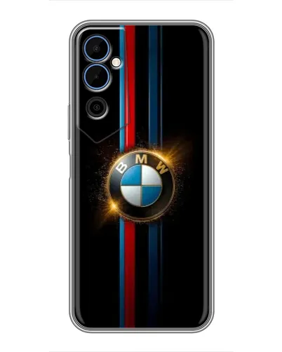 Чехол для TECNO POVA Neo 2 с картинкой «BMW M-Power неон»
