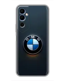 Чехол для TECNO POVA Neo 2 с картинкой «Логотип BMW — минимализм»
