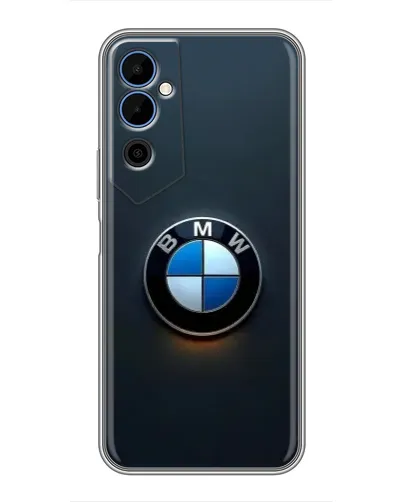 Чехол для TECNO POVA Neo 2 с картинкой «Логотип BMW — минимализм»