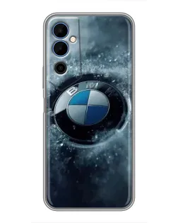 Чехол для TECNO POVA Neo 2 с картинкой «Логотип BMW — лед»
