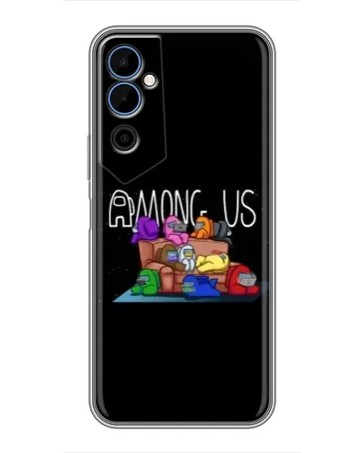 Чехол для TECNO POVA Neo 2 с картинкой «Логотип Among Us»