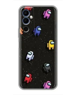 Чохол для TECNO POVA Neo 2 з картинкою «Космічний патерн Among Us»