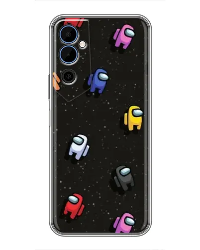 Чехол для TECNO POVA Neo 2 с картинкой «Космический паттерн Among Us»