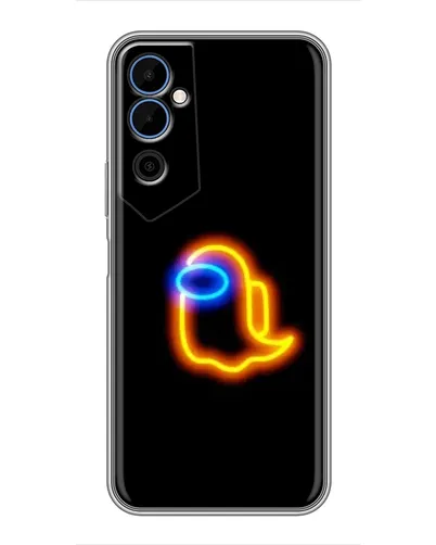 Чехол для TECNO POVA Neo 2 с картинкой «Among Us неоновое сияние»