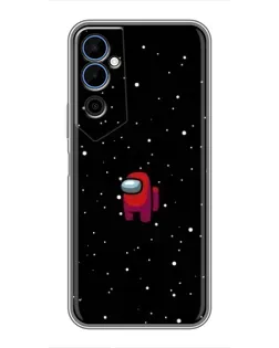 Чехол для TECNO POVA Neo 2 с картинкой «Красный Among Us»