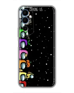 Чехол для TECNO POVA Neo 2 с картинкой «Команда Among Us»