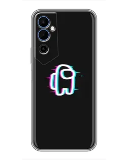 Чехол для TECNO POVA Neo 2 с картинкой «Among Us неон»