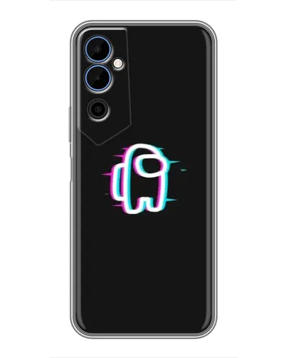 Чехол для TECNO POVA Neo 2 с картинкой «Among Us неон»