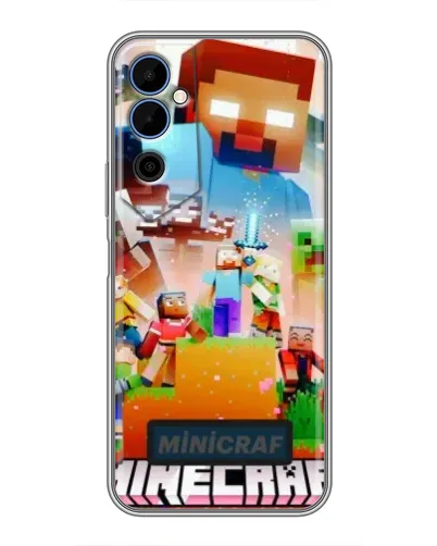 Чехол для TECNO POVA Neo 2 с картинкой «Minecraft герои игры»