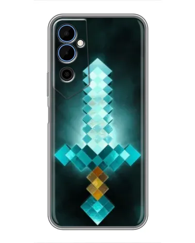 Чехол для TECNO POVA Neo 2 с картинкой «Алмазный меч неон»