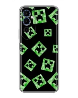 Чехол для TECNO POVA Neo 2 с картинкой «Паттерн с криперами»