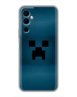 Чехол для TECNO POVA Neo 2 с картинкой «Крипер текстура»