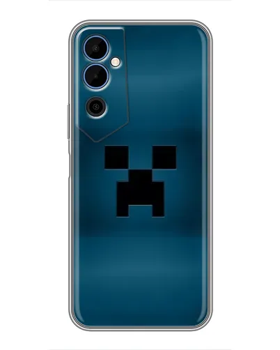 Чехол для TECNO POVA Neo 2 с картинкой «Крипер текстура»