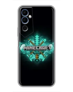 Чехол для TECNO POVA Neo 2 с картинкой «Minecraft Diamond лого»