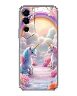 Чехол для TECNO POVA Neo 2 с картинкой «Радуга и единороги» Чехол для TECNO POVA Neo 2 с картинкой «Радуга и единороги»