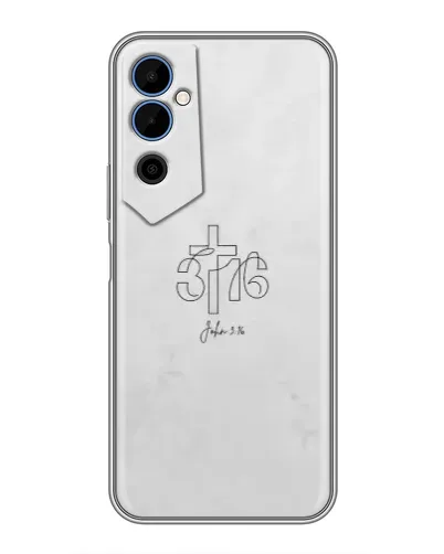 Чехол для TECNO POVA Neo 2 с картинкой «Иоанна 3:16 Крест»