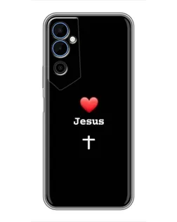 Чехол для TECNO POVA Neo 2 с картинкой «Сердце - Jesus» Чехол для TECNO POVA Neo 2 с картинкой «Сердце - Jesus»