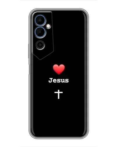 Чехол для TECNO POVA Neo 2 с картинкой «Сердце - Jesus»