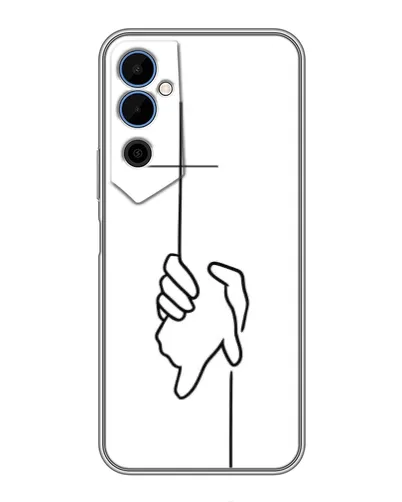 Чехол для TECNO POVA Neo 2 с картинкой «Рука держит»