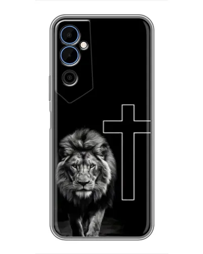 Чехол для TECNO POVA Neo 2 с картинкой «Лев и Крест»
