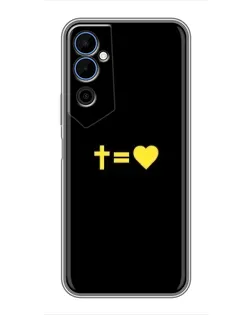 Чехол для TECNO POVA Neo 2 с картинкой «Сердце и Крест»