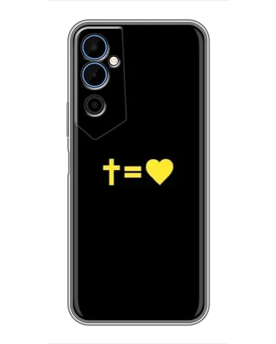 Чехол для TECNO POVA Neo 2 с картинкой «Сердце и Крест»