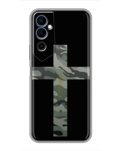 Чехол для TECNO POVA Neo 2 с картинкой «Милитари Крест»