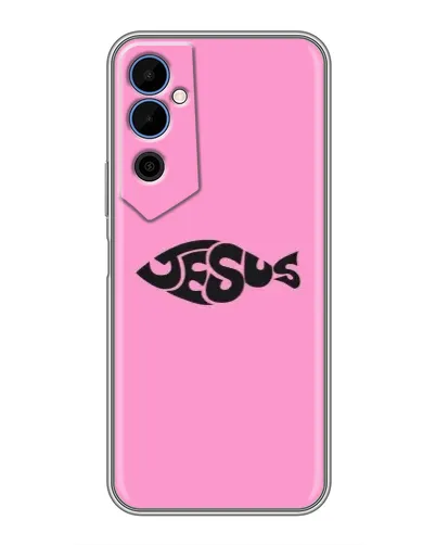 Чехол для TECNO POVA Neo 2 с картинкой «Розовый символ  Jesus»