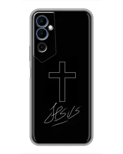 Чехол для TECNO POVA Neo 2 с картинкой «Графический крест Jesus»