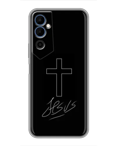 Чехол для TECNO POVA Neo 2 с картинкой «Графический крест Jesus» Чехол для TECNO POVA Neo 2 с картинкой «Графический крест Jesus»
