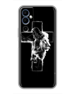 Чехол для TECNO POVA Neo 2 с картинкой «Сияющий крест Jesus»