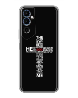 Чехол для TECNO POVA Neo 2 с картинкой «Текстовый крест»