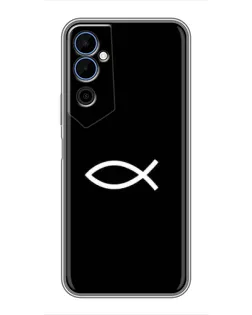 Чехол для TECNO POVA Neo 2 с картинкой «Символ рыбы Jesus»