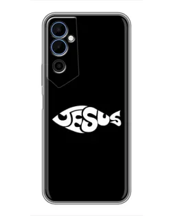 Чехол для TECNO POVA Neo 2 с картинкой «Рыба Jesus»