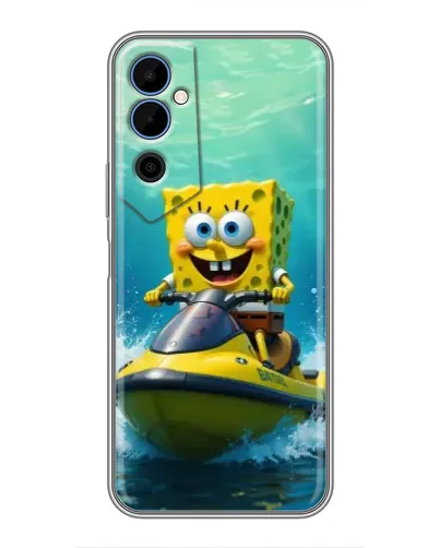 Чехол для TECNO POVA Neo 2 с картинкой «Спанч Боб на гидроцикле» Чехол для TECNO POVA Neo 2 с картинкой «Спанч Боб на гидроцикле»